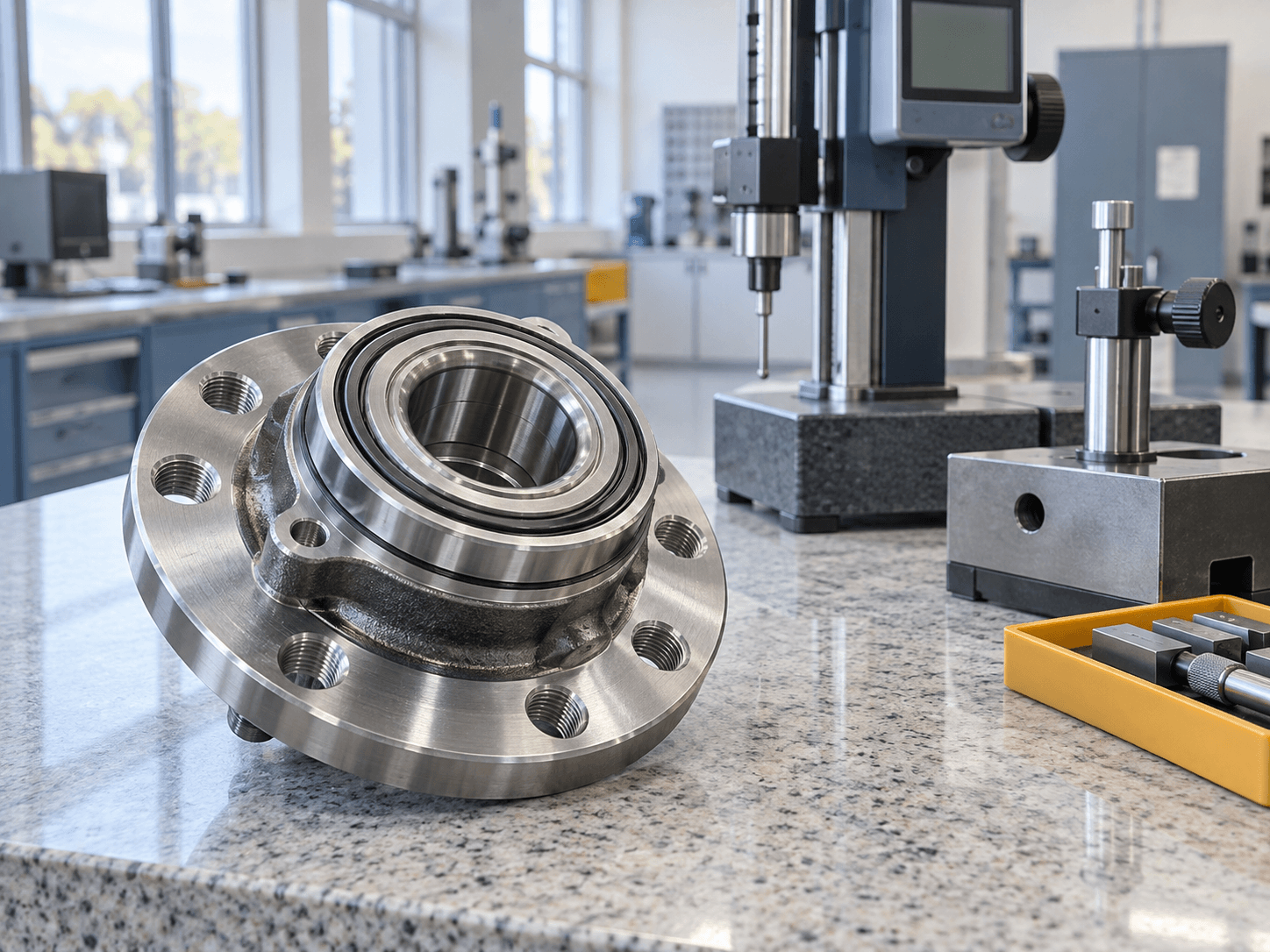 Wheel hub dimensional inspection